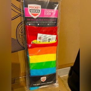 Rainbow Pocket Socks *Brand New*